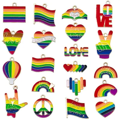 Obesek Mavrično Srce: Pisani DIY Dodatki za Nakit