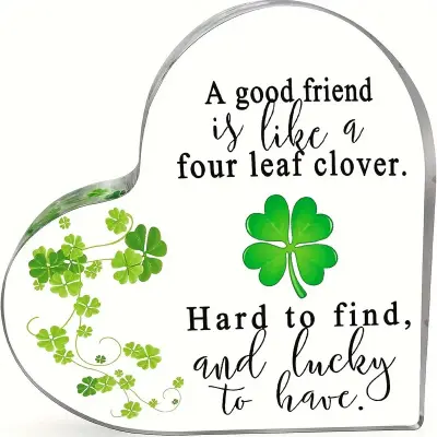 Akrilna Dekoracija za Mizo v Obliki Srca - Popolno Darilo   Model 4