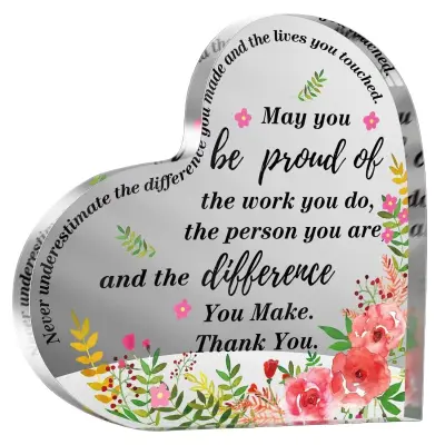 Akrilni Srček Dekor - Popolno Darilo & Dekoracija Doma