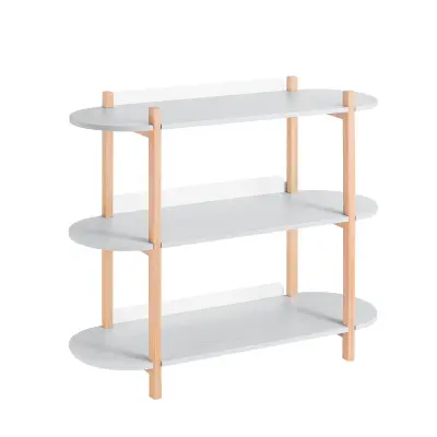 SoBuy Večnamenska knjižna polica 100 x 33 x 88 cm HSTR01-H-HG