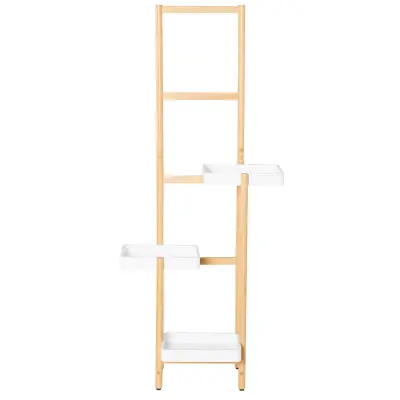 SoBuy Bambusova polica za rastline 31x27x130 cm STR13-WN