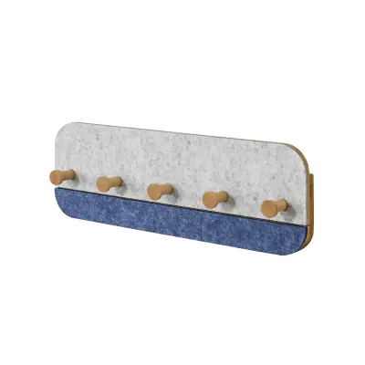 SoBuy Bambusovo stensko stojalo za plašče 55x3x19cm FHK16-B