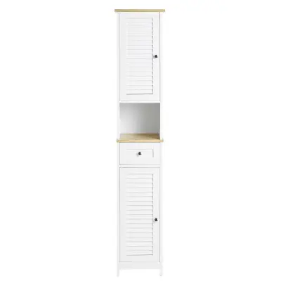 SoBuy Kopalniški stolpec s predalom 30x30x170cm FRG236-WN