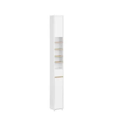 SoBuy Prostorsko varčen kopalniški stolpec 20x20x180cm BZR34-WN