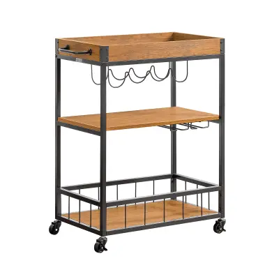 SoBuy Voziček s stojalom za steklenice 40x82x90cm FKW56-N