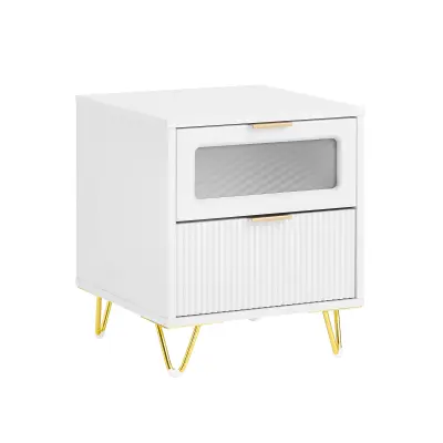 SoBuy Nočna omarica 40x40x47cm FBT123-W