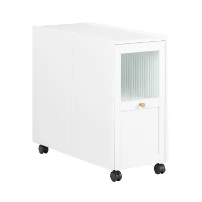 SoBuy nizka omarica, omara s kolesi, večnamenska omara FBT150-W