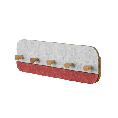 SoBuy Bambusovo stensko stojalo za plašče 55x3x19cm FHK16-R