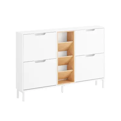 SoBuy omara za čevlje 126x19x85cm FSR183-WN