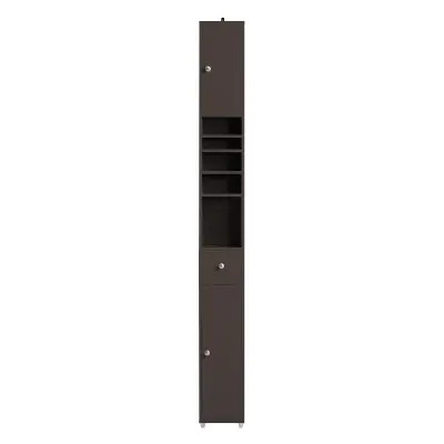 SoBuy Prostorsko varčen kopalniški stolpec 20x20x180cm BZR34-BR