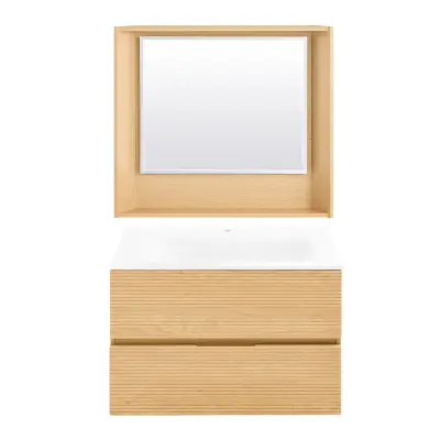 SoBuy Komplet ogledalo + umivalnik BZR198-N
