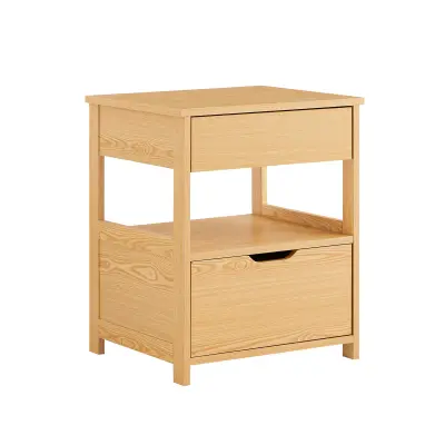 SoBuy Nočna omarica s predali 45x37x55cm FRG258-N