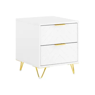 SoBuy Nočna omarica 40x42x47 cm FBT160-W