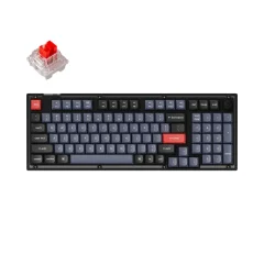Keychron V5 QMK Mehanska Tipkovnica / Matirana črna barva / Keychron K Pro Red / V5-C1