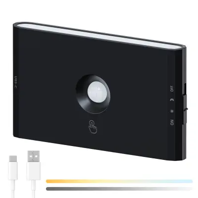 Polnilna LED stenska svetilka s senzorjem gibanja - Magnetna nočna lučka