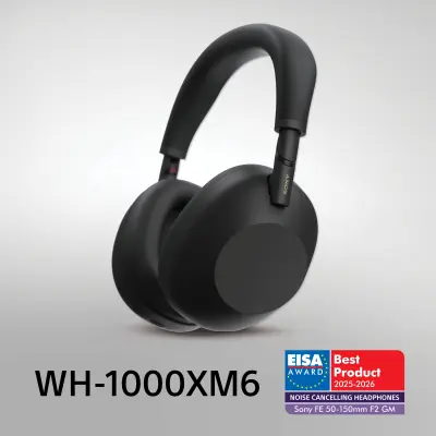 SONY WH-1000XM6 brezžične naglavne črne slušalke