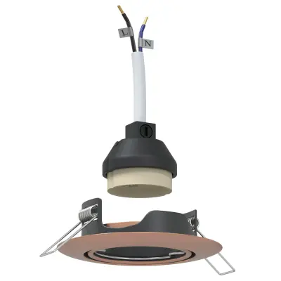 vidaXL Vgrajene reflektorji 24 kosov Okrogli GU10 Baker Ø90 mm Jeklo