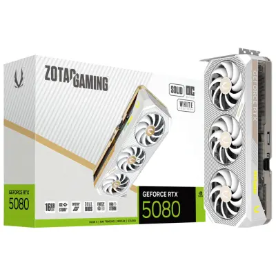 Grafična kartica nVidia RTX5070Ti Zotac Solid OC bela - 16GB GDDR7 (ZT-B50710D2-10P)