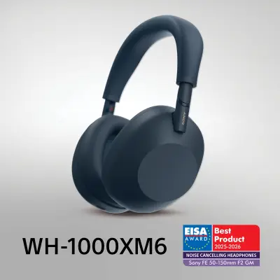 SONY WH-1000XM6 brezžične naglavne modre slušalke