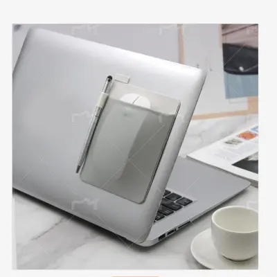 Žep za shranjevanje miške za prenosnik - lepilni rokav iz likre Grey