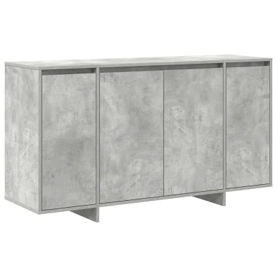 vidaXL Siva Strani Šal Siva Inženirski les 135 x 41 x 75 cm Strani šal