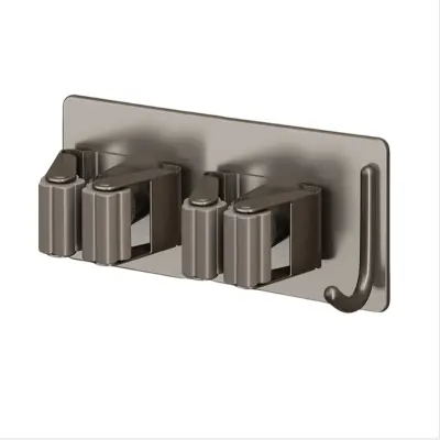 Držalo za brisače s kavlji - Stenski organizator Grey