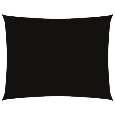 vidaXL Senčno jadro oksford blago pravokotno 6x8 m črno