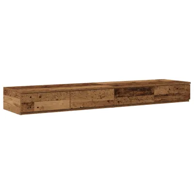 vidaXL Predali za posteljo Stari les 150x36,5x16,5 cm Izdelan les