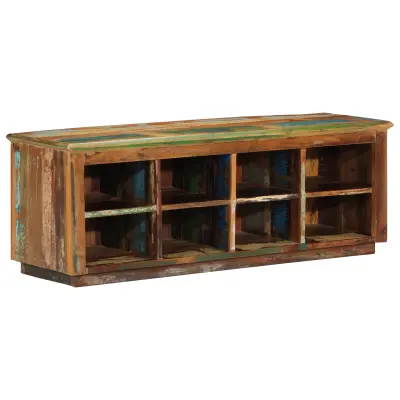 vidaXL klop 110x35x40 cm solidno leseno prenašano
