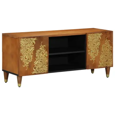 vidaXL TV omarica 105x33x46 cm Trden les mango