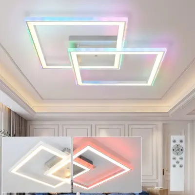 NETTLIFE LED RGB Barvna Spreminjajoča Se Svetilka za Dnevno Sobo s Daljinskim Upravljalnikom, 35W