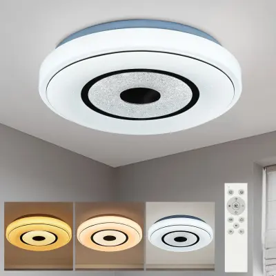 NETTLIFE 18W LED stropna svetilka, 30CM, zatemnljiva, z daljinskim upravljalnikom, okrogla svetilka