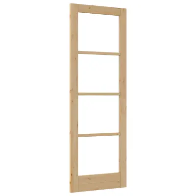 vidaXL Notranja vrata s steklom 'ORKDAL'73,5x211x4 cm Masivno leseno bor