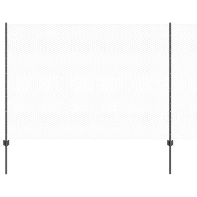 vidaXL stebri ograje 22 kos U-kanal sivi 160 cm jeklo