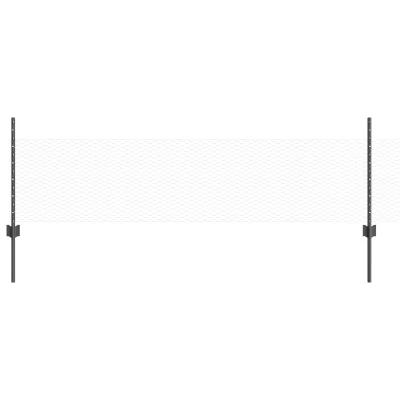 vidaXL Ograjno postavljanje 11 kosov U-kanal siva 60 cm jeklo