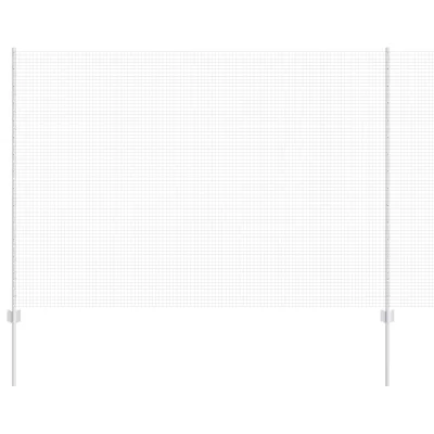 vidaXL Žična ograja s 44 U stebrički Srebrna 1.5x50 m Jeklo