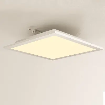 NETTLIFE LED stropna svetilka za dnevno sobo, ravna bela plošča, 60*60 cm, 40 W, pravokotna stropna svetilka, 3000 K