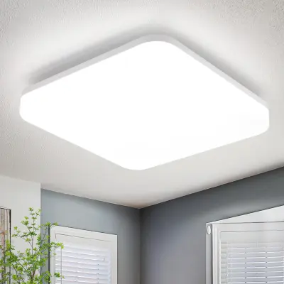NETTLIFE LED stropna svetilka 22CM kvadratna kopalniška svetilka IP54 18W bela 5000K