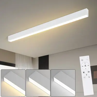 NETTLIFE moderna LED stropna svetilka 80CM dolga namizna svetilka 25W zatemnljiva z daljinskim upravljalnikom za dnevno sobo/spalnico