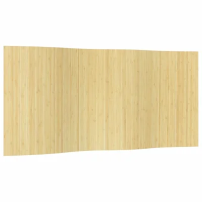 Paravan - Sobne pregrade svetlo naravne barve 165x400 cm bambus