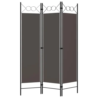Paravan - Sobne pregrade 3-delni antraciten 120x180 cm