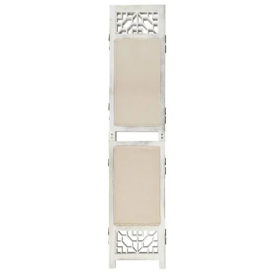 Paravan - Sobne pregrade 6-delni krem 210x165 cm blago