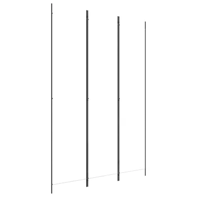 Paravan - Sobne pregrade 3-delni bel 150x220 cm blago