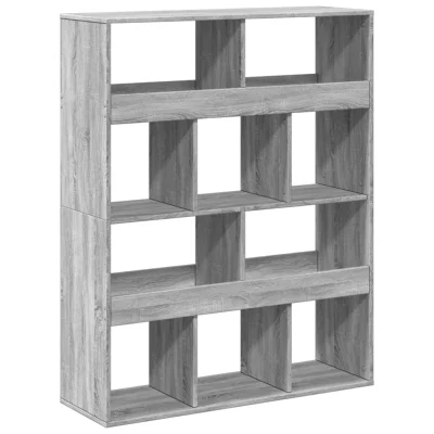 Paravan - Pregrada - Sobne pregrade za prostor siva sonoma 100x33x125,5 cm inženirski les