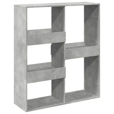 Paravan - Pregrada - Sobne pregrade za prostor betonsko siva 100x33x115 cm inženirski les