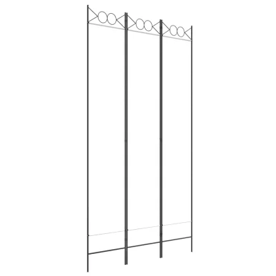 Paravan - Sobne pregrade 3-delni bel 120x220 cm blago