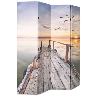 Zložljiv Paravan - Sobne pregrade 160x170 cm jezero