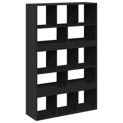Paravan - Pregrada - Sobne pregrade za prostor črna 100x33x156,5 cm inženirski les
