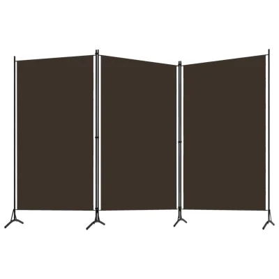 Paravan - Sobne pregrade 3-delni rjav 260x180 cm