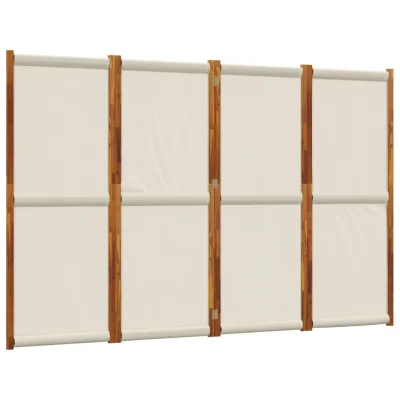 Paravan - Sobne pregrade 4-delni svetlo siv 280x180 cm